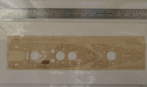 Maquette en bois Wood Hunter W35055 Pont du USS BB-34 New York pour TRUMPETER 05339 1/350