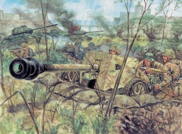 Italeri 6096 Canon antichar allemand PAK-40 avec équipage 1/72