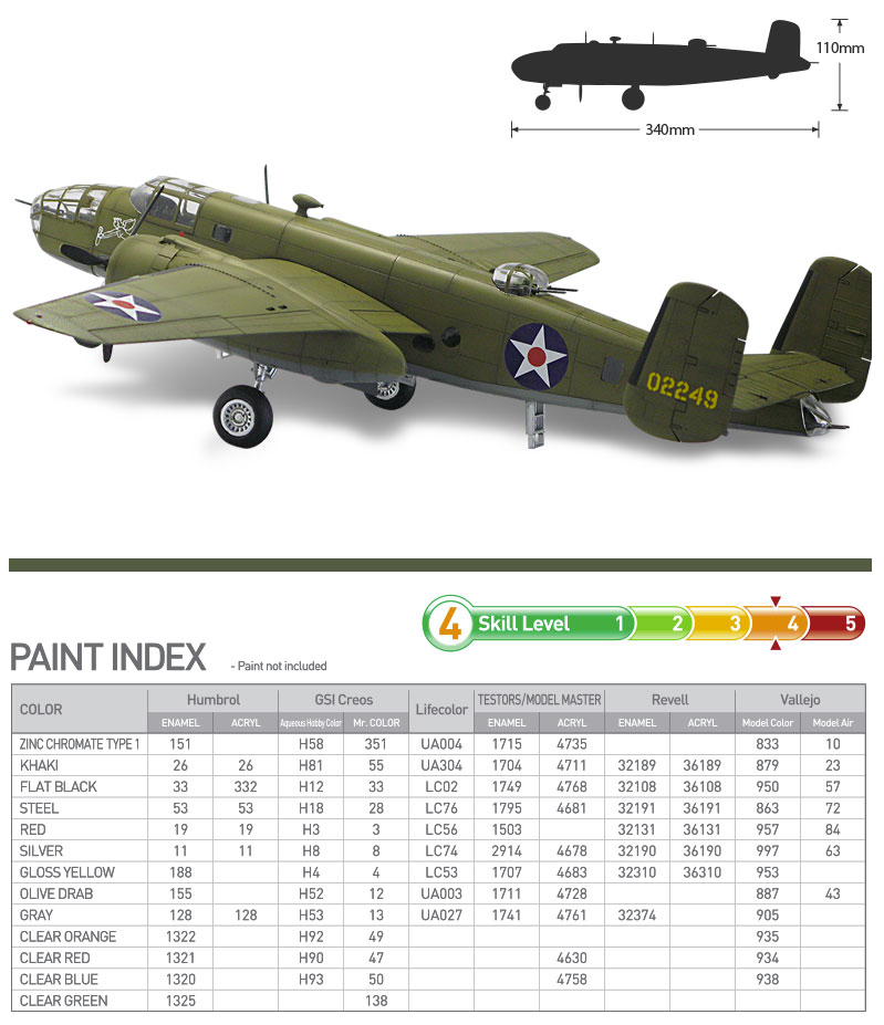 Academy 12336 USAAF B-25B THE BATTLE OF MIDWAY 80th ANNIVERSARY 1/48 – imagen 6