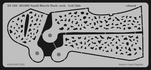 Eduard XF563 Bf 109E Small Blotch mask-etch 1/48 – immagine 2