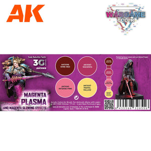 AK Interactive AK1068 WARGAME COLOR SET. MAGENTA PLASMA AND GLOWING EFFECTS. 4x17 ml – imagen 2