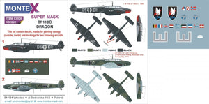 Montex K32292 Bf 110C 1/32