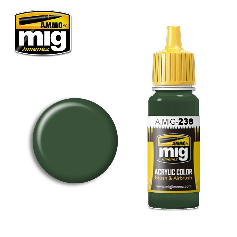 Munitions Mig Jimenez 0238 FS 34092 Vert moyen 17 ml