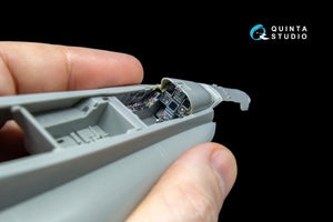 Quinta Studio QD48042 F/A-18A 3D-Printed &amp;amp; coloured Interior on decal paper (for Kinetic) 1/48 – immagine 4