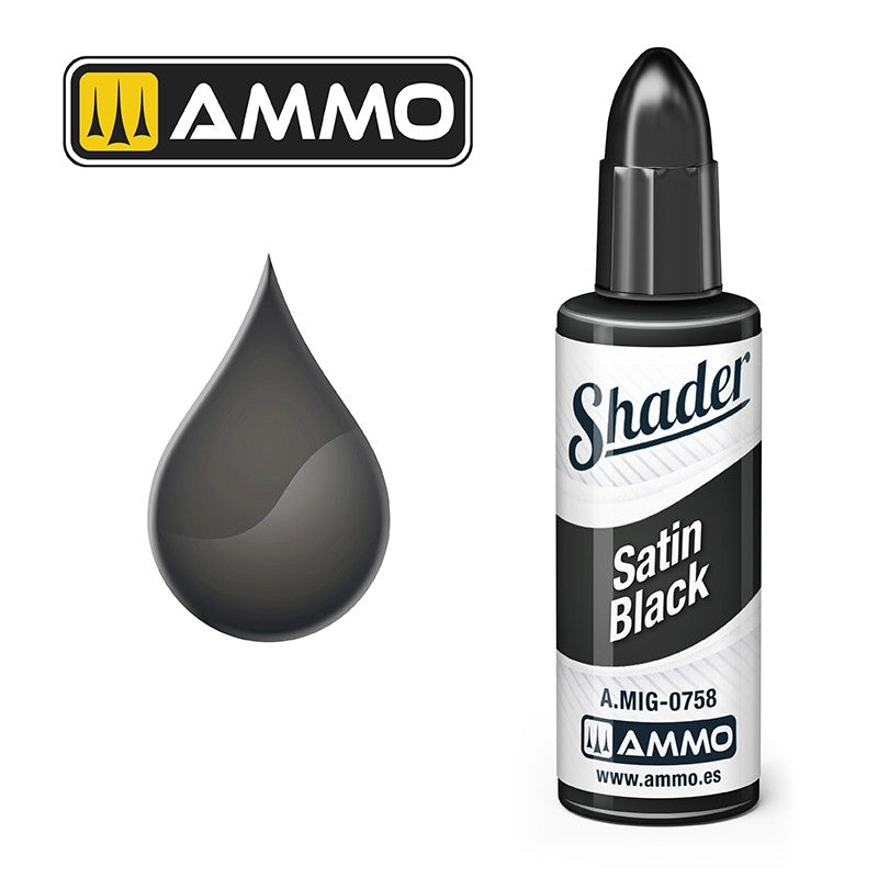 Munitions de Mig Jimenez A.MIG 0758 Satin Black Shader