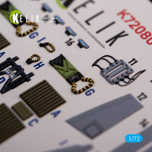 KELIK K72080 Grumman A-6A Knight Rider interior 3D decals for Fujimi kit 1/72 – imagen 2