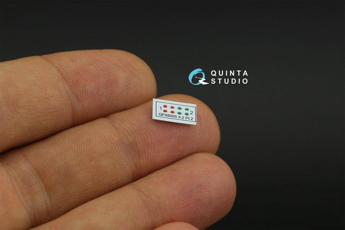 Quinta Studio QP48005 IL-2 (single seater) lights, hatches and panels (Zvezda) 1/48 – imagen 7