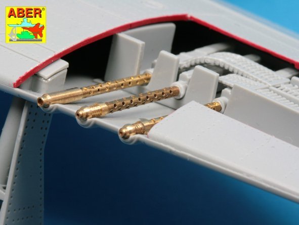 Aber A32108 Set of 6 turned U.S. cal .50 (12,7mm) Browning M2 barrels for P-51 Mustang 1/32 – imagen 9