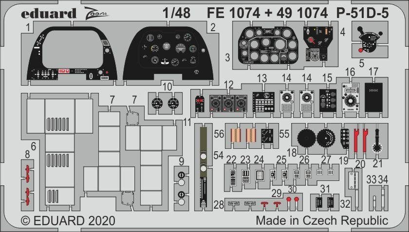Eduard FE1074 P-51D-5 1/42 AIRFIX