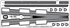 Pontos 35024WD1 USS BB-55 North Carolina Wooden Deck set 1/350 – immagine 2