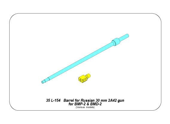 Canon Aber 35L-154 pour canon russe 30 mm 2A42 pour BMP-2 et BMD-2 (1/35) – image 11