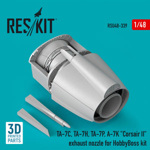 RESKIT RSU48-0339 TA-7C, TA-7H, TA-7P, A-7K &amp;quot;CORSAIR II&amp;quot; EXHAUST NOZZLE FOR HOBBYBOSS KIT (3D PRINTED) 1/48