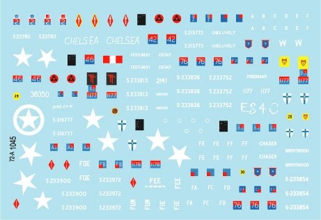 Star Decals 72-A1045 Royal Artillery # 1. 75th D-Day Special. The Big Guns - Sexton, Priest, Wolverine and Achilles 1/72 – imagen 3