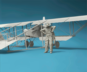 Figurine Copper State Models F32-056 : Aviateur de l&amp;#39;US Army Air Service presque en costume, échelle 1/32