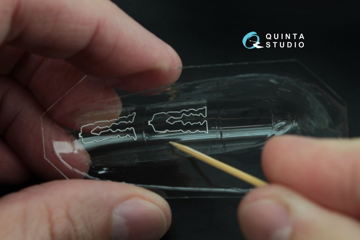 Quinta Studio QC72007 Verrière transparente thermoformée Yak-130 avec cordon détachable (pour kit Zvezda) 1/72  – image 6
