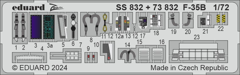 Eduard BIG72184 F-35B detail set Tamiya 1/72 – Bild 6