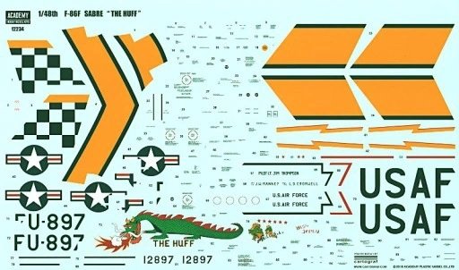 Academy 12234 F-86F &amp;quot;The Huff&amp;quot; Special Edition 1/48 – imagen 2