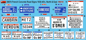 Miniart 35674 French Concrete Road Signs 1930-40’s. North &amp;amp; East 1/35 – zdjęcie 2