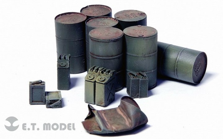 E.T. Model ETJ72-012 WWII Allied Oil Drum – imagen 3