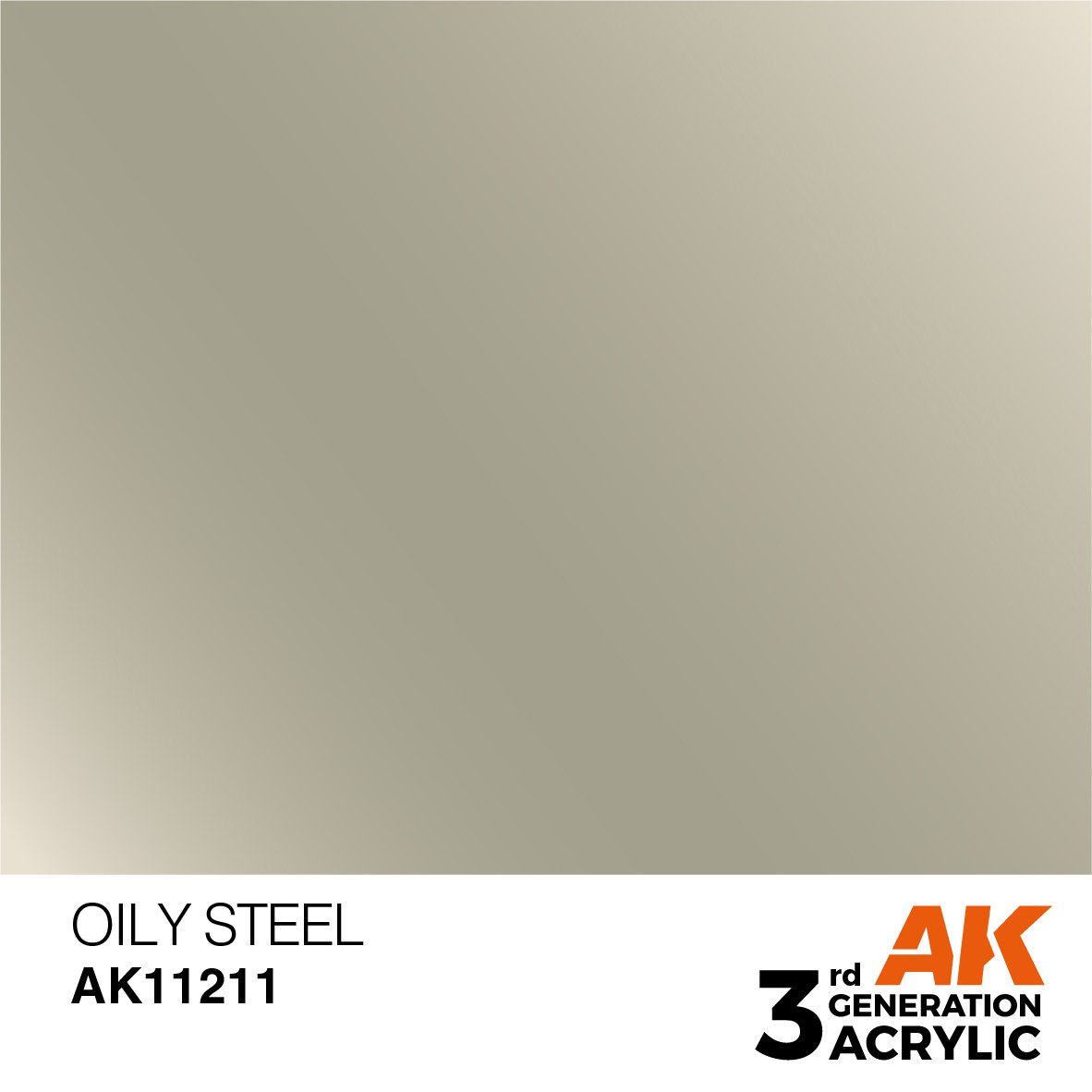 AK Interactive AK11211 OILY STEEL – METALLIC 17ml