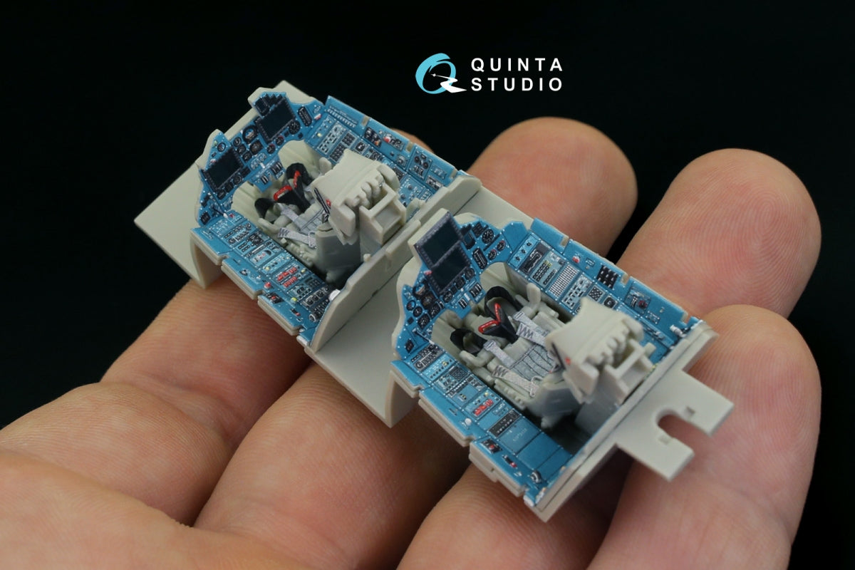 Quinta Studio QD48212 Su-30MKK 3D-Printed &amp;amp; coloured Interior on decal paper (KittyHawk) 1/48 – imagen 12