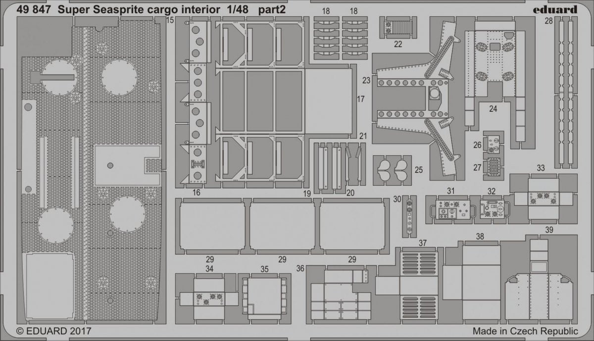 Intérieur cargo du Super Seasprite Eduard 49847 1/48 KITTY HAWK  – image 2