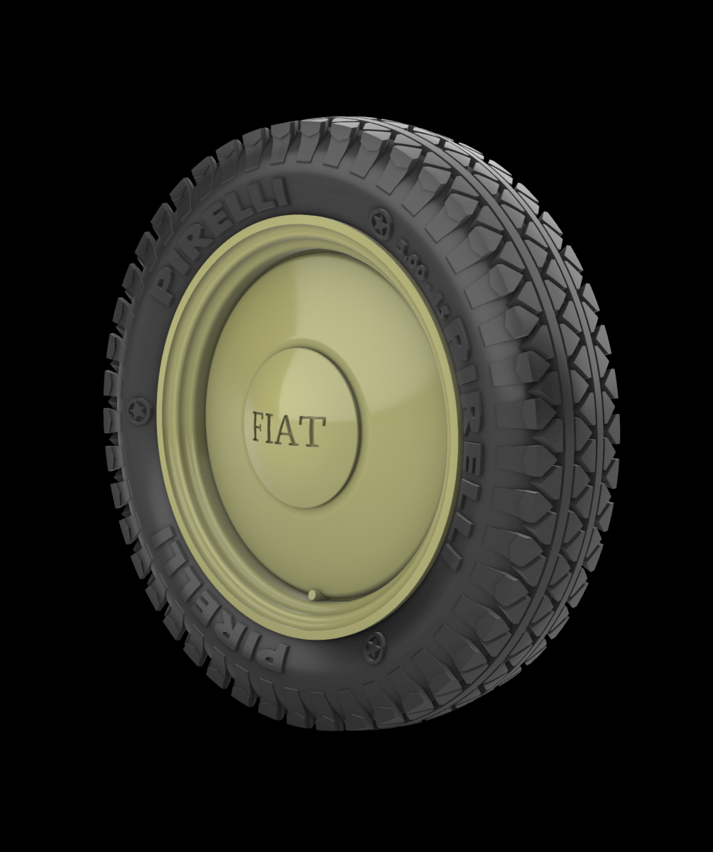 Panzer Art RE35-736 Fiat 508 Road wheels (Commercial) 1/35 – imagen 2