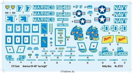 Hobby Boss 87223 CH-46E Seaknight 1/72 – immagine 3