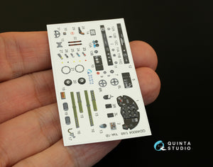 Quinta Studio QD48004 Yak-1B (late production) 3D-Printed &amp;amp; coloured Interior on decal pape (for all kits) 1/48 – imagen 3