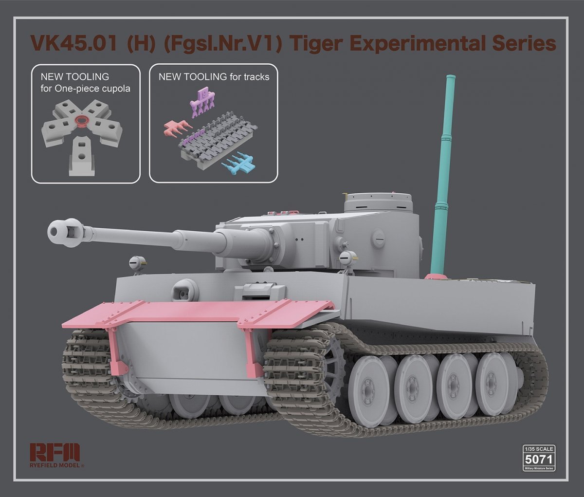 Rye Field Model 5071 VK45.01(H) (Fgsl.Nr.V1) Tiger Experimental Series 1/35 – imagen 2