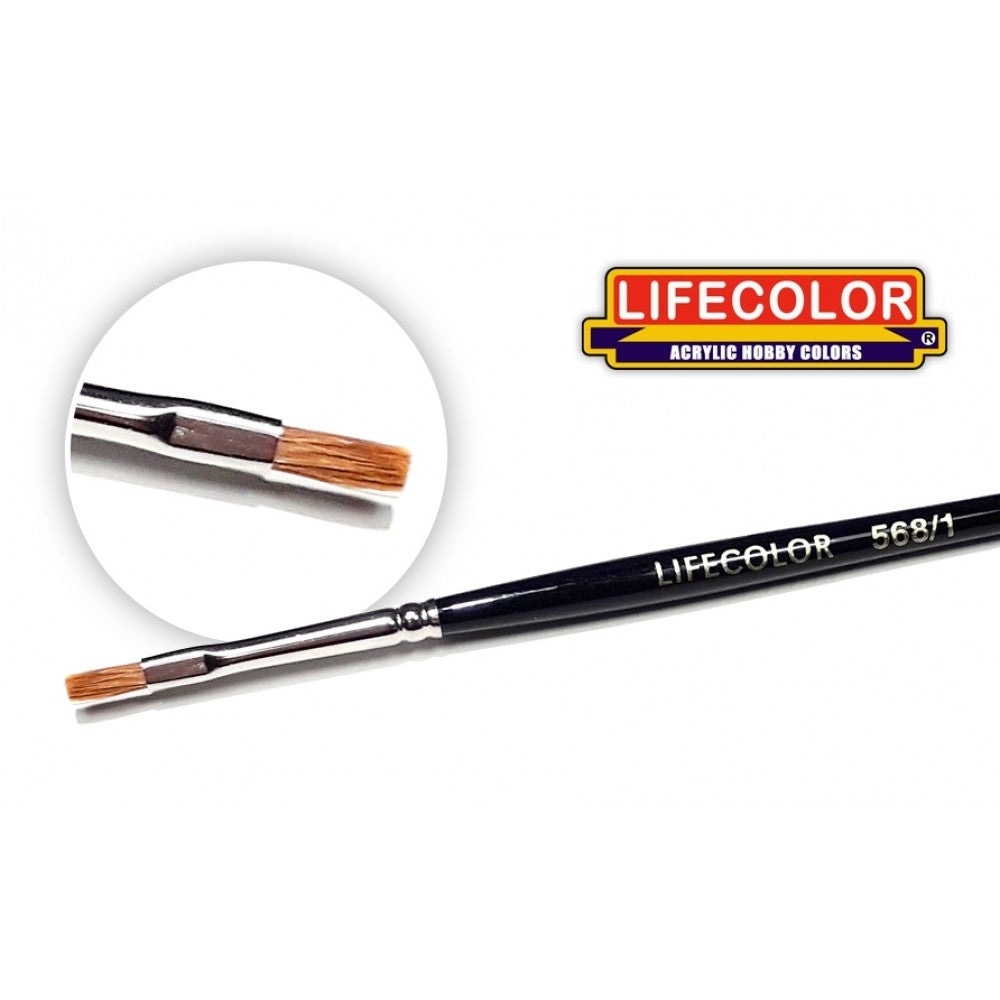 Lifecolor TA568/1 Flat hair Marten brush 1