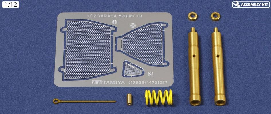 Kit de fourche avant Tamiya 12636 Yamaha YZR-M1 09 1/12 