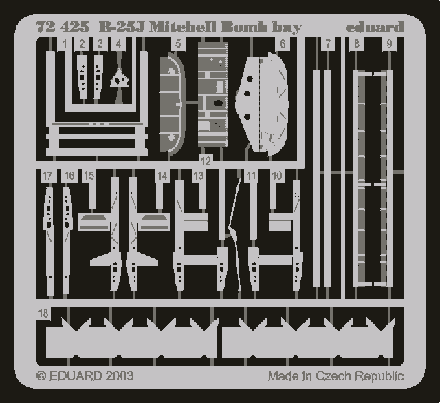 Eduard BIG7201 B-25J 1/72 HASEGAWA – immagine 4