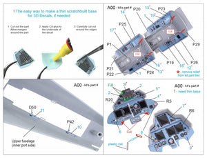 Quinta Studio QDS-32095 Su-30SM 3D-Printed &amp;amp; coloured Interior on decal paper (conversion for Trumpeter Su-30MKK) (Small version) 1/32 – imagen 2