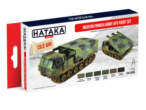 Hataka HTK-AS65 Ensemble de peinture AFV de l&amp;#39;armée finlandaise moderne (6x17 ml) – image 2