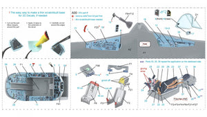 Quinta Studio QD48249 Su-25 3D-Printed &amp;amp; coloured Interior on decal paper (Zvezda) 1/48 – immagine 7