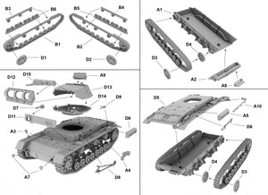 First to Fight PL073 Panzerkampfwagen III Ausf. D. Niemiecki czołg średni 1/72 – imagen 3