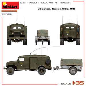 Miniart 37062 K-51 RADIO TRUCK WITH TRAILER 1/35 – imagen 3