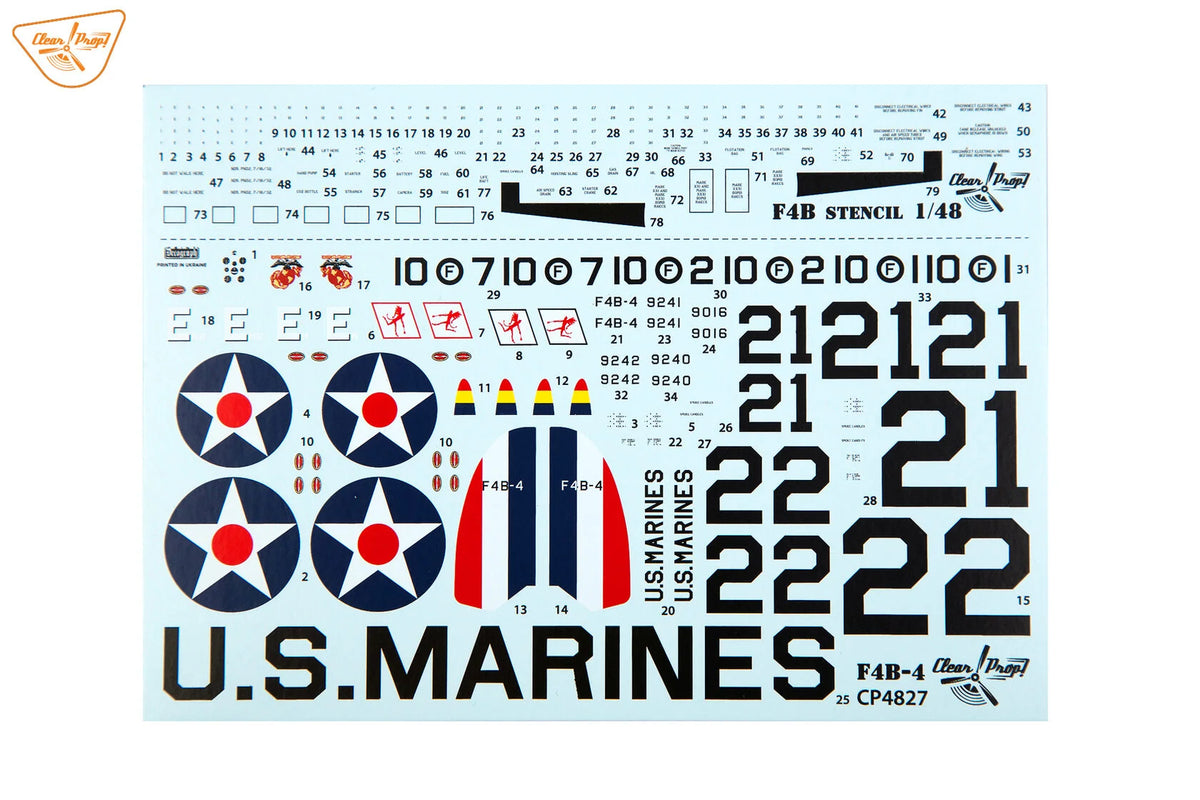 Clear Prop! CP4827 Boeing F4B-4 in US Marines Service 1/48 – immagine 31
