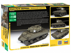 Zvezda 3676 M4A3 (76) W &amp;quot;SHERMAN&amp;quot; 1/35 – immagine 2