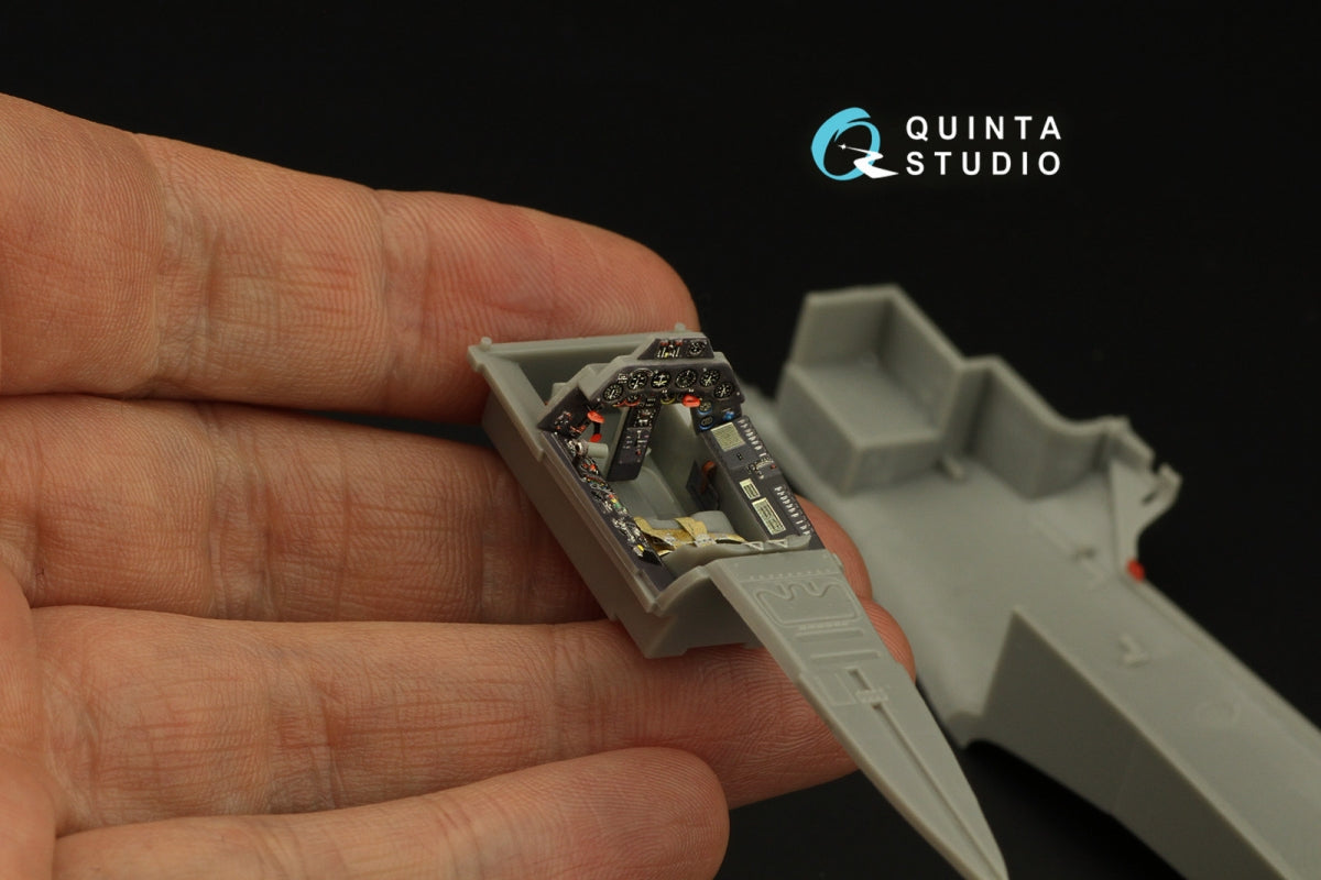 Quinta Studio QD48316 Fw 190A-4 3D-Printed &amp;amp; coloured Interior on decal paper (Hasegawa) 1/48 – immagine 9
