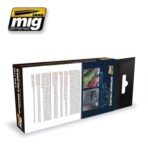 AMMO Mig 7108 INTERIOR COLORS GERMAN TANKS 6x17ml – immagine 2