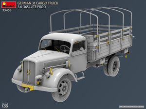 MiniArt 35459 German 3t Cargo Truck 3.5-36s Late Production 1/35 – immagine 4