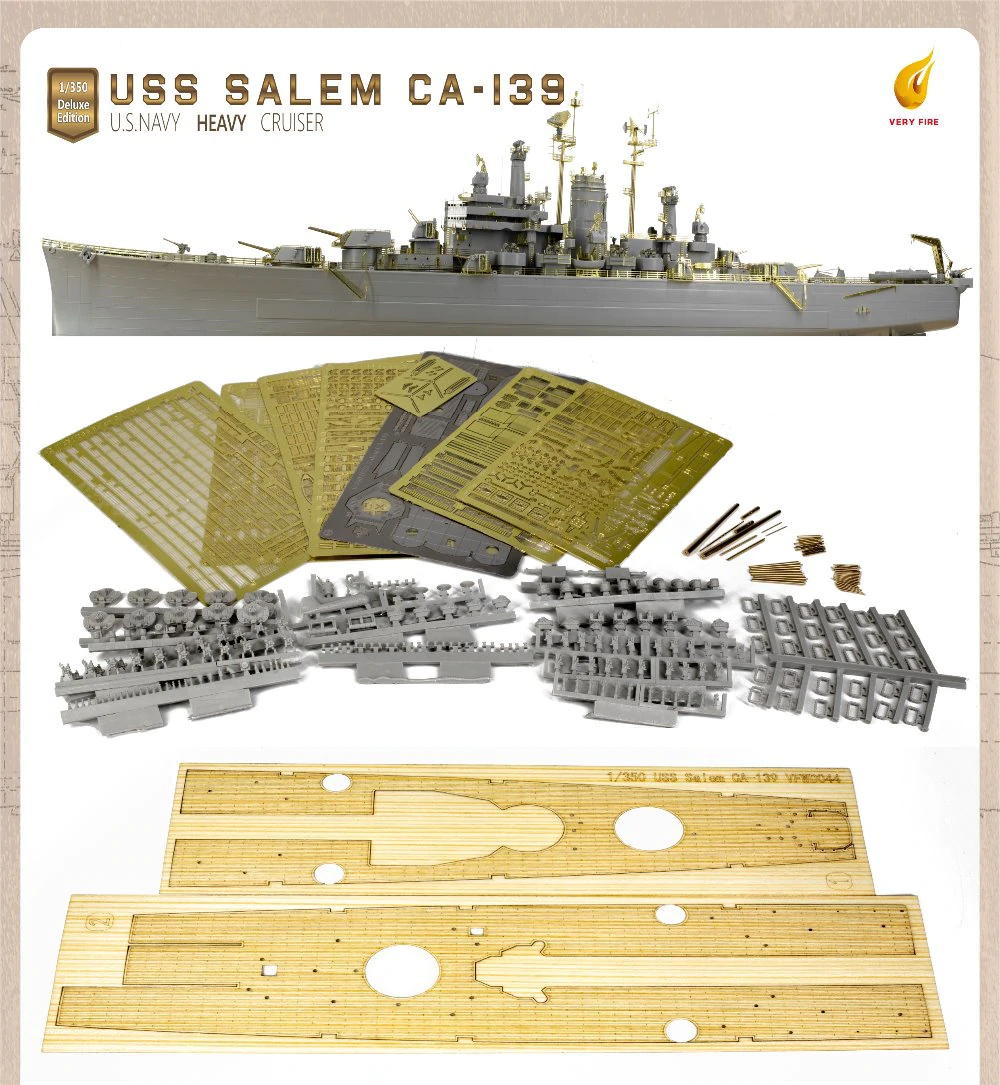 Very Fire VF350022 USS Salem CA-139 Detail Up Set for VF350919 1/350 – zdjęcie 2