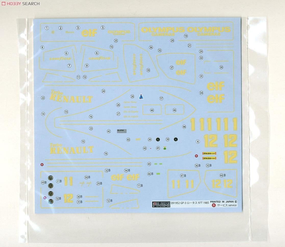 Fujimi 091952 Lotus 97-T-1985 (GP3) Renault 1/24 – image 8