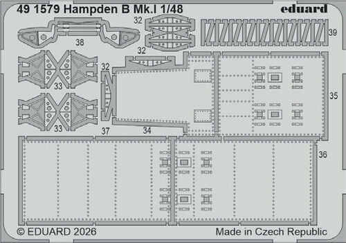 Eduard BIG49475 Handley Page Hampden B Mk.I - Big Ed Set ICM Kits 1/48