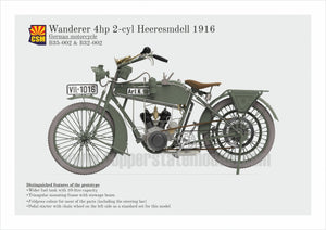 Copper State Models B35-002 Wanderer 4PS 1916 Motorcycle 1/35 – imagen 5