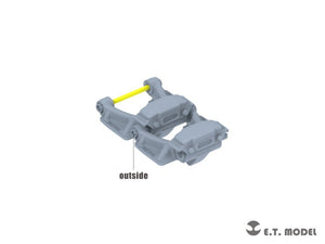 E.T. Model P35-066 WWII German Sd.kfz.250/Sd.kfz.10 Sprockets &amp;amp; Track links ( 3D Printed ) 1/35 – Bild 3