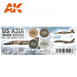 AK Interactive AK11751 US ASIA MINOR SCHEME (IIAF / IRIAF AIRCRAFT COLORS) 4x17 ml – Bild 2