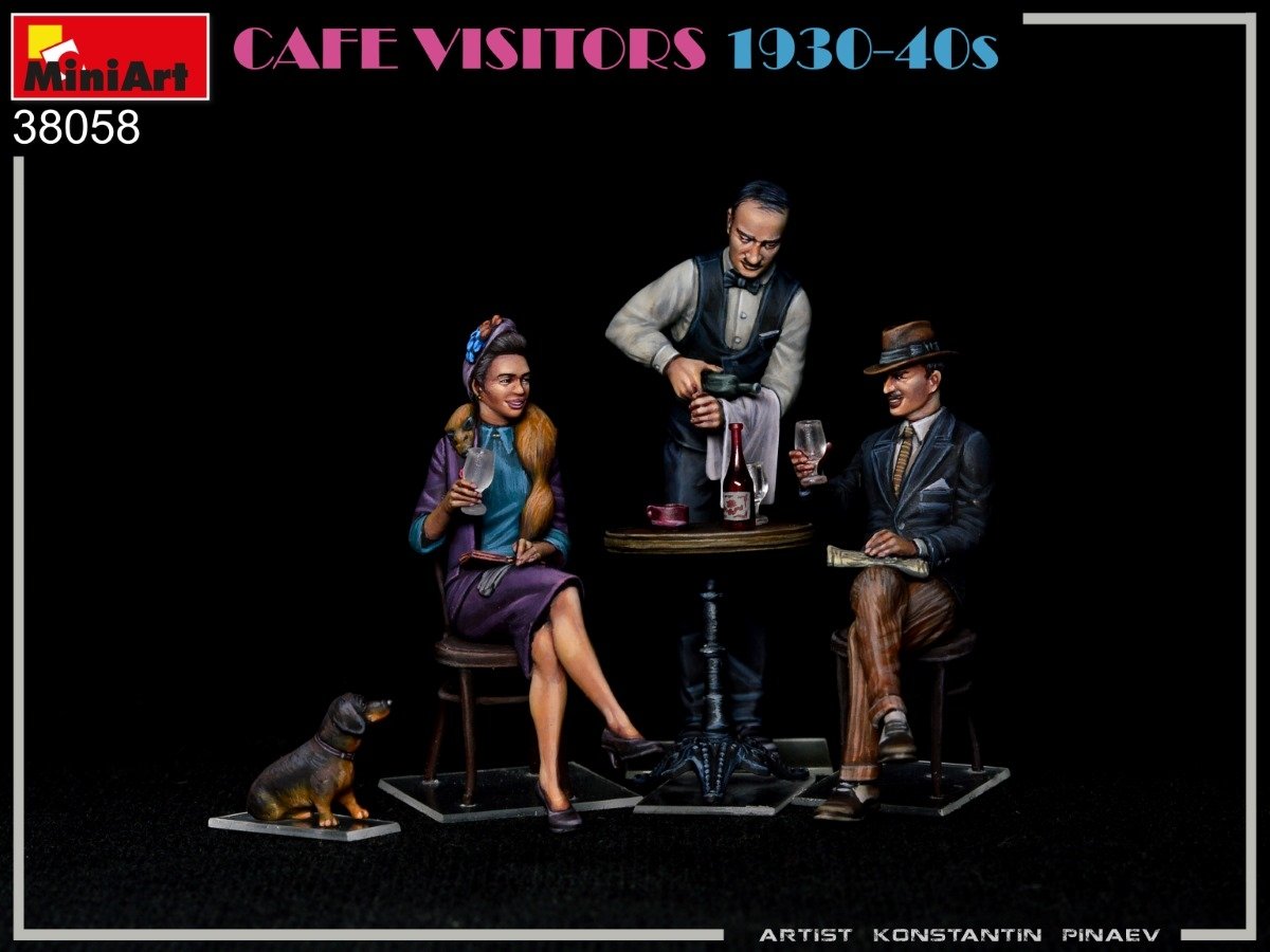 MiniArt 38058 CAFE VISITORS 1930-40S 1/35 – zdjęcie 4